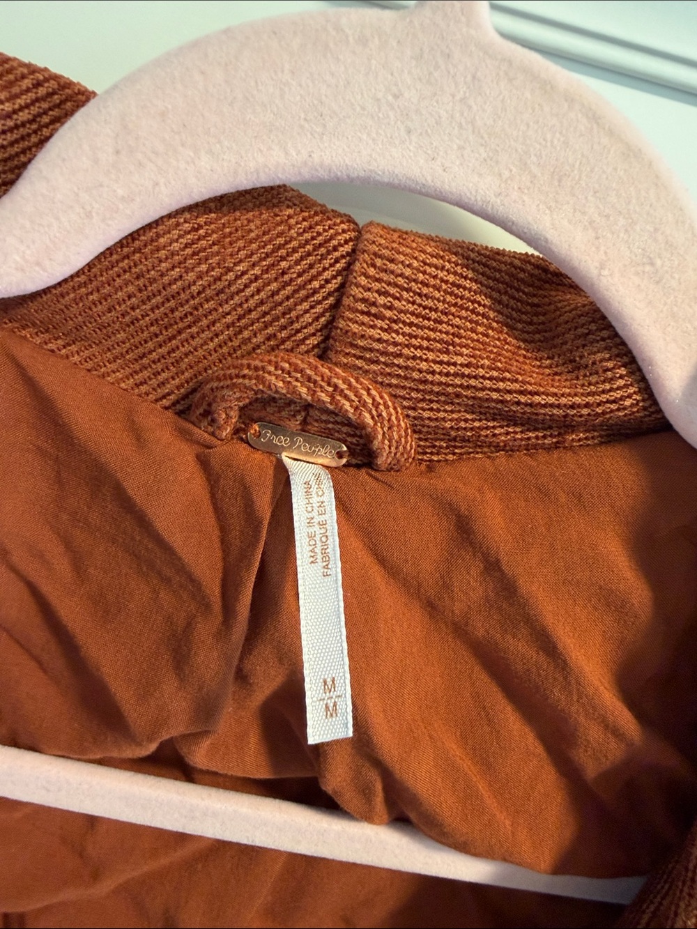 Free People Burnt Orange Corduroy Jacket